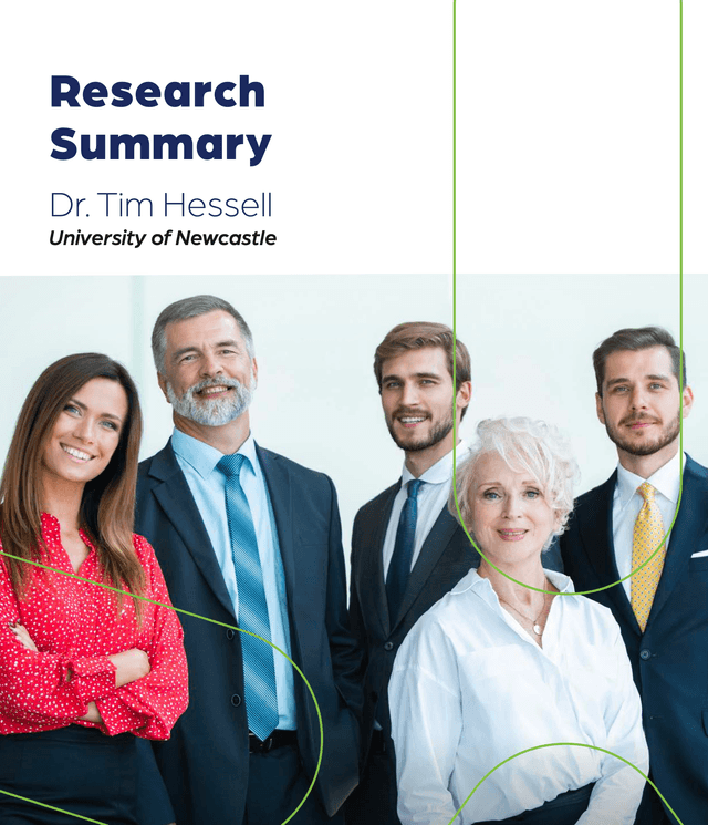 Research Summary Dr. Tim Hessell University of Newcastle
